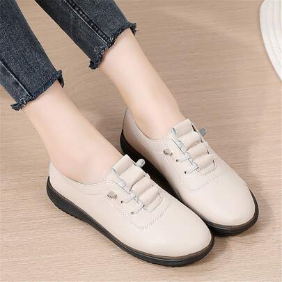 signora nuovo morbido mamma Scarpe , senza chiusure lavoro casual Scarpe piatti con elastico cinturino , molla autunno