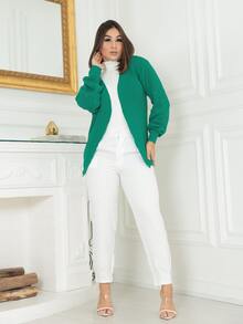 Women Cardigans - màu xanh lá - Xem 5