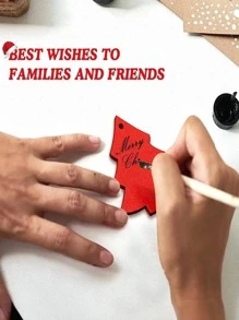 16包聖誕樹吊掛裝飾球,聖誕樹裝飾禮物 - 紅白色 - 查看 7