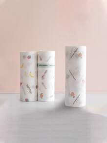 40入組/套20cmx20cm圖案無紡布織物毛巾,可撕開,可愛,可重複,吸水,油吸水,適用於家庭,廚房,車,浴室