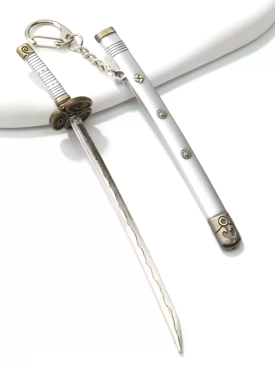 1 件男女通用日本武士刀玩具模型装饰钥匙扣汽车配饰包饰品学校可爱哥特 Y2k 万圣节配饰教师节