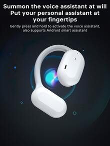 1入組air9真無線耳機,高音質運動單耳耳機 - 白色 - 查看 8