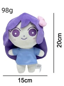 20公分高可愛的女孩膠滿娃娃，有紫色蝴蝶結，可當作節日或生日禮物，收藏精品 - 紫色 - 查看 7