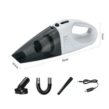1 件車用吸塵器高功率 3300pa 吸力無線充電手持吸塵器乾濕兩用小型家用車載兩用吸塵器 Usb 充電 - 黑與白 - 查看 1