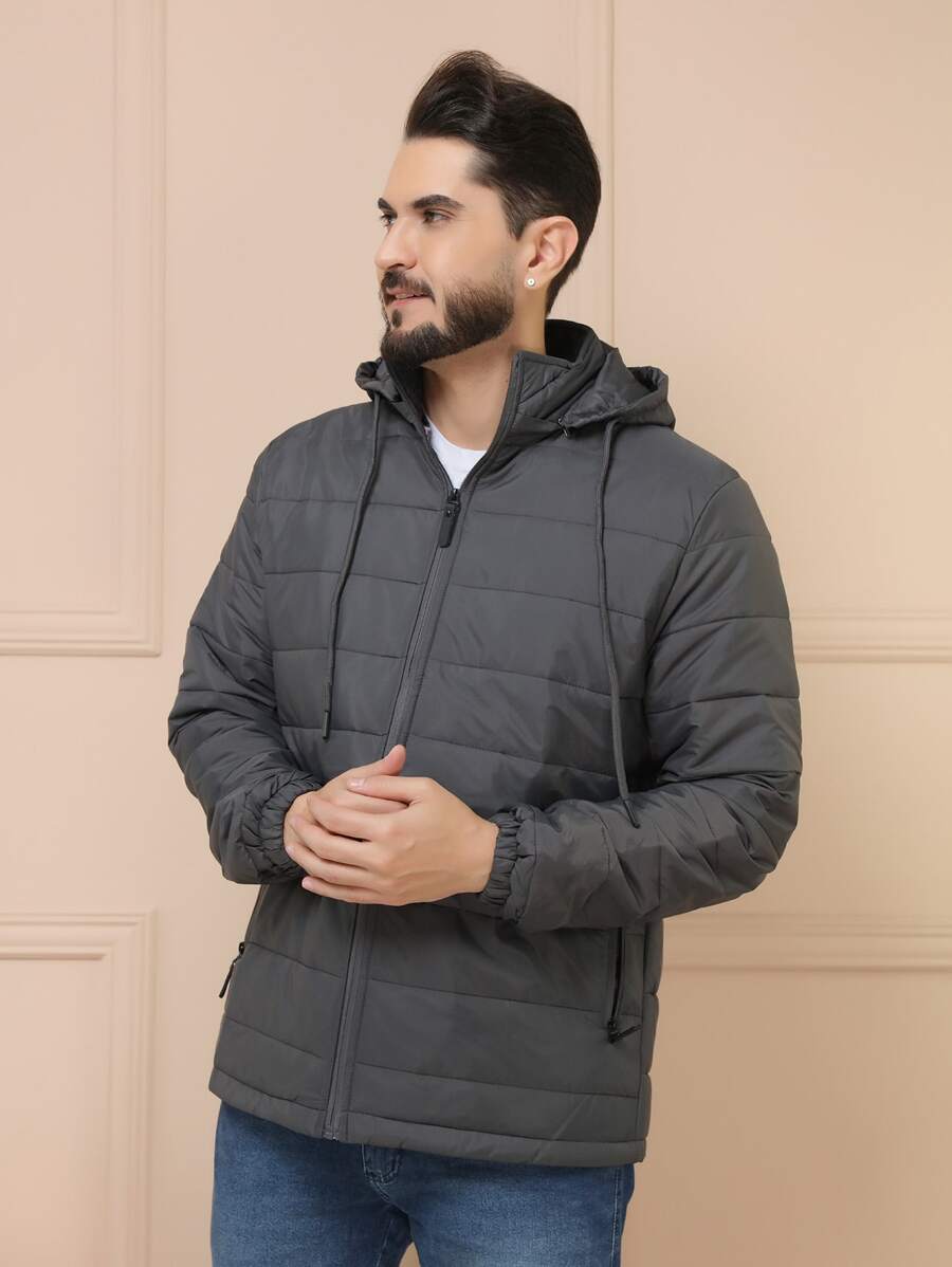 Men Winter Coats - Màu xám đen - Xem 1