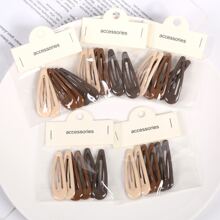 30pcs/Pack Bagged Ombre Brown Drop Shaped Hair Clip Set In Simple Style For Women, Suitable For All Hair Types Casual Claw Clips Hair Claws Hair Barrettes, School Stuff, Hair Accerssories, Head Accessories, Hair Accessories For Women