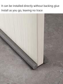 1pc 90cm Door Bottom Sealing Strip For Household, Windproof, Warm-keeping, Insulation, Dustproof, And Noise Isolation - White - View 6
