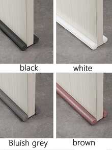 1pc 90cm Door Bottom Sealing Strip For Household, Windproof, Warm-keeping, Insulation, Dustproof, And Noise Isolation - White - View 3