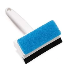 1 cái Chổi lau gạch nhà tắm Cửa sổ nhà Kính Gương tường với miếng bọt biển Lau Chổi lau kính hai mặt - trắng - Xem 5
