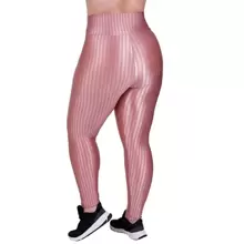 Plus Size Sports Leggings & Pants - Rusty Rose - View 2