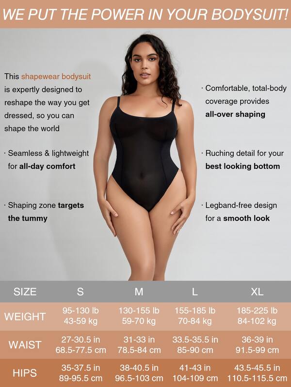 Solid Sheer Mesh Shapewear Bodysuit SHEIN USA