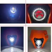 適用於ktm Exc Xc Sx Xcw Sxf 125-500 2017-2019的越野摩托車頭燈,黑色