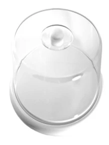 1 pz Panera de Plástico tipo cristal color al azar - transparente - Ver 1