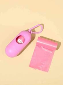 1 盒 + 45 个 / 1 盒 + 90 个 / 150 个婴儿车垃圾袋分配盒和便携式塑料袋 - 粉色 - 查看 5