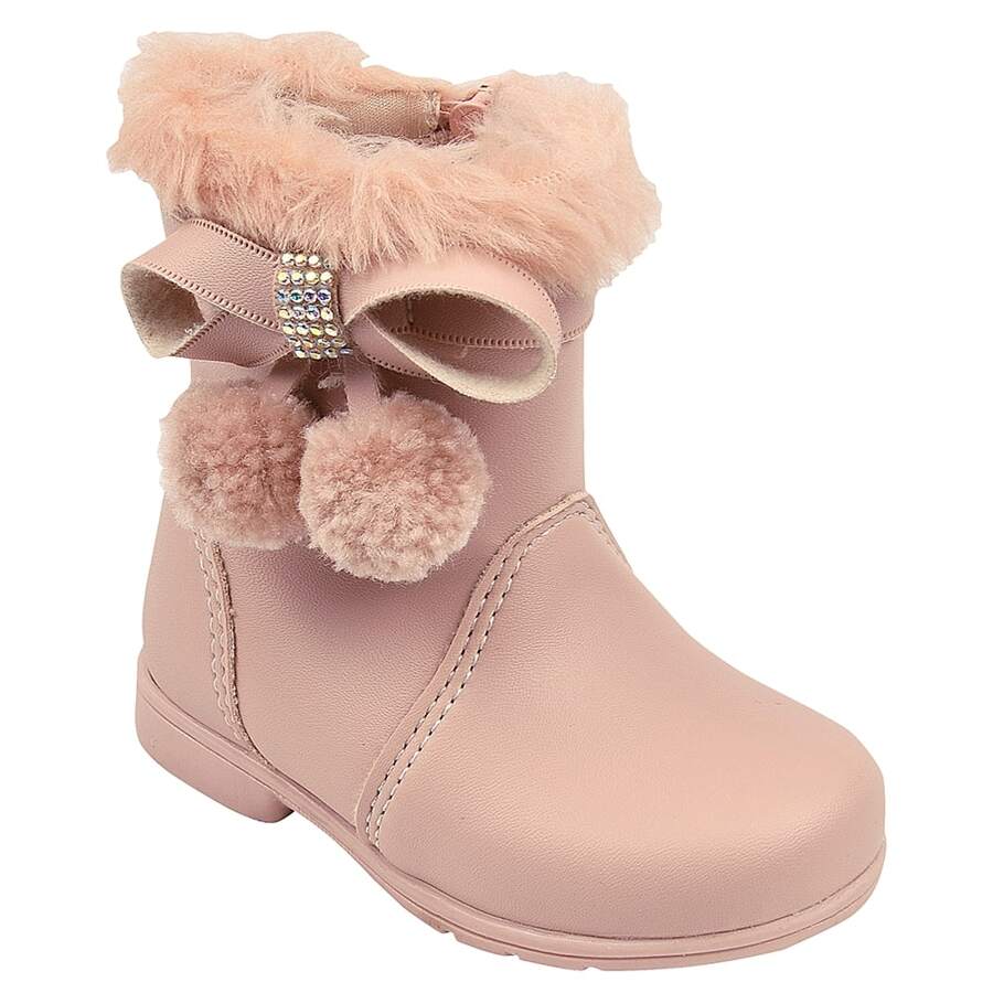 Kids Boots - Baby Pink - View 1