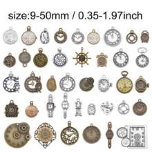 20pcs Mixed Clock Watch Gear Steampunk Charms Pendants For Jewelry Necklace Earring Bracelet Making - Multicolor - View 5