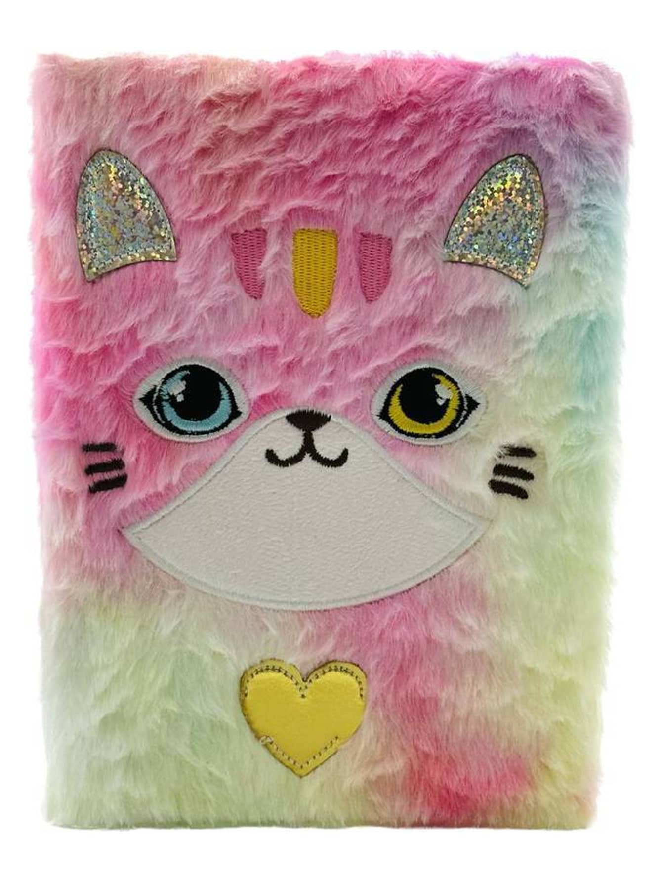 Caderno Pelúcia Gatinho Fashion - 15x21 - Visão 1