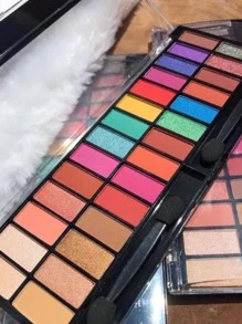 Paleta De Sombra Colorida Com 28 Cores - Belle Angel Festa Junina - Multicolorido - Visão 4