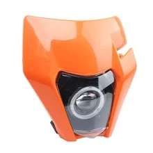 適用於ktm Exc Xc Sx Xcw Sxf 125-500 2017-2019的越野摩托車頭燈,黑色