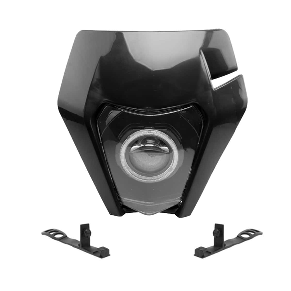 適用於ktm Exc Xc Sx Xcw Sxf 125-500 2017-2019的越野摩托車頭燈,黑色