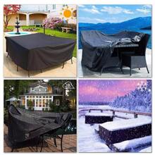 Outdoor Furniture Cover, Waterproof, Rain, Snow, Dust, Wind, Uv-Resistant Oxford Cloth Garden Grass Patio Furniture Cover, Black For School,Office,Household,Travel,Bag,Organizer,Storage,Kitchen Decor,Household Items - Black - View 6