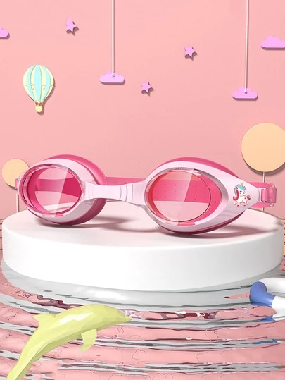 Unicorn Pattern PC Swimming Goggles