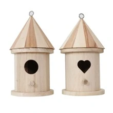 1pc Wooden Round Door - Gold - View 2