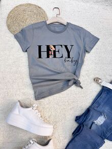 Women T-Shirts - Xám - Xem 2