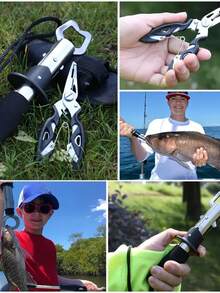 2pcs A Set Of , Fishing Plier Stainless Steel Fish Lip Gripper Muti-Function Plier Fishing Accessories