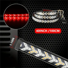 1pc 100cm/40inch Pickup Tailgate Led Strip Lights With Red/yellow Switchback Sequential Turn Signal Strobe Brake Light For Truck Pickup Trailer Suv Rv Van Car - 100cm/40inch - View 5