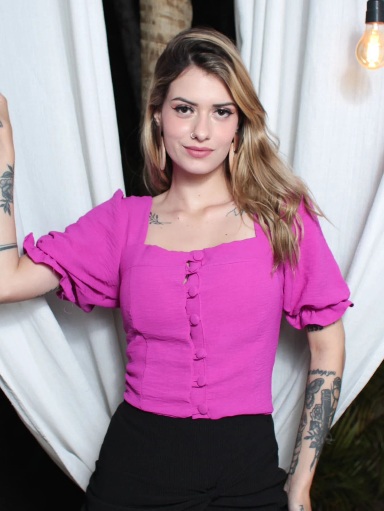 Women Two-piece Outfits - 紫羅蘭色 - 查看 1