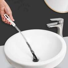 1入組多功能排水管道除毛塞清理工具 - 白色 - 查看 8