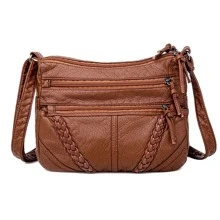 Bolsa Mano Tote De Mujer Dama Crossbody Gran Capacidad - Marrón - Ver 7