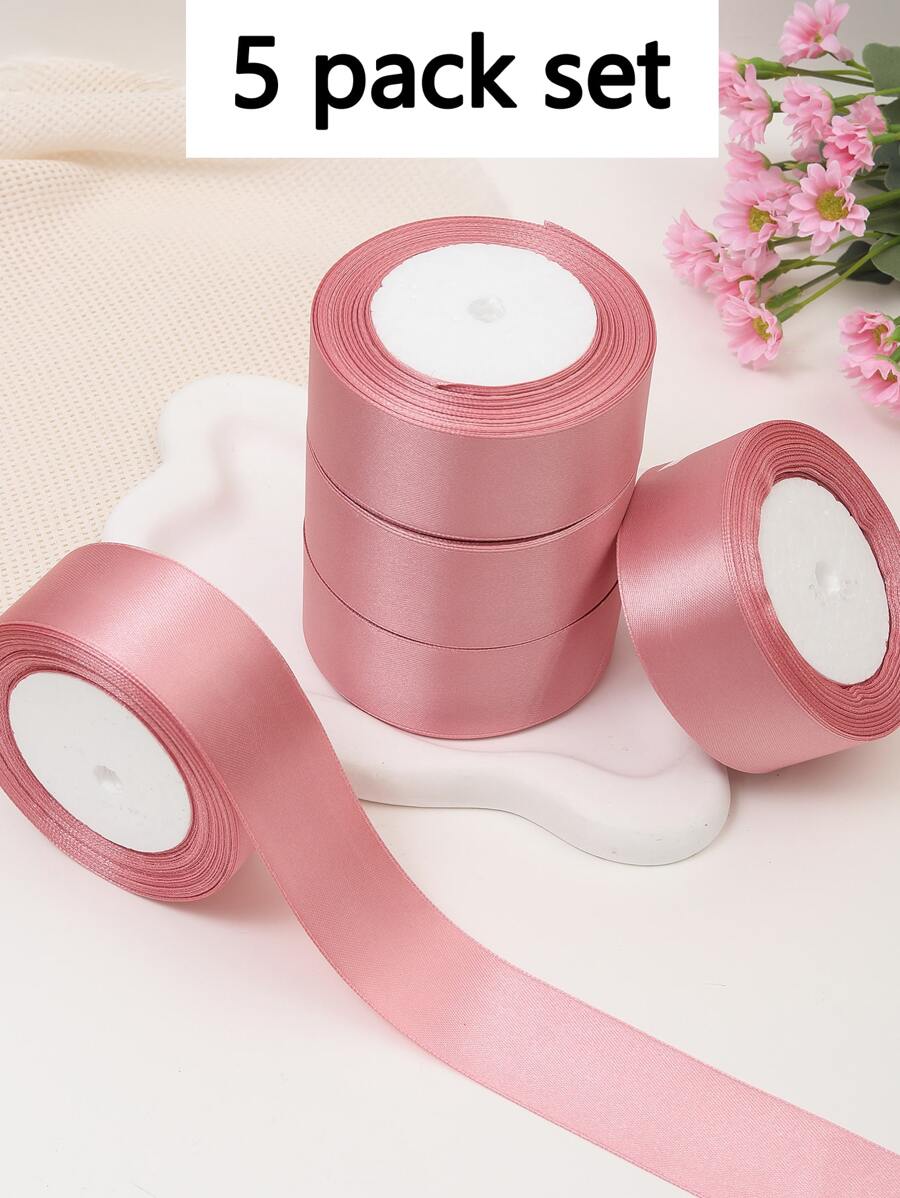 (5 Cuộn Ruy Băng) Nguyên Liệu Làm Hoa Hồng Tự Làm, Ruy Băng Satin Trang Trí Bánh Quà Tặng, Ruy Băng Dệt, Ruy Băng Nơ Tiệc Cưới, Ruy Băng Cho Lễ Tốt Nghiệp, Quà Tặng Cô Dâu, Trang Trí Sinh Nhật, Đồ Dùng Đám Cưới, Quà Tặng Phù Dâu, Quà Tặng Tiệc, Trở Lại Trường Học, Kẹp Tóc Tự Làm, Lễ Tạ Ơn, Giáng Sinh, Ruy Băng Hoa Hồng Thủ Công, Năm Mới, Ngày Valentine, Đám Cưới, Năm Mới - Màu tím - Xem 1