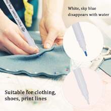 水溶性可擦笔、布料记号笔、十字绣水溶性笔、缝纫工具 - 彩色 - 查看 5