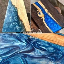 25毫升4瓶/組環氧樹脂染料蜜粉顏料化妝品級蜜粉珠光天然礦物質顏料，適用於DIY指甲閃粉，唇蜜，肥皂製作，泡泡浴，眼影，指甲油，史萊姆用品，珠寶製作配件 - 杏色 - 查看 3