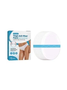 10 Piezas Almohadillas Anti-rozaduras Para El Muslo, Alta Elasticidad, Protector De Piernas Adhesivo Para El Muslo, La Rodilla Y La Pantorrilla - Blanco - Ver 1