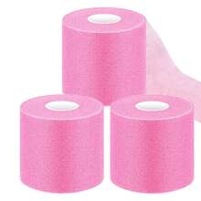 2.75 Inch X 29.5 Yard Sports Tape Skin Film, Shock Absorbing Foam Elastic Tape For Ankle, Badminton Racket Shock Absorption Gym Accessories Gym Bandages Sports Tape - Pink - View 1
