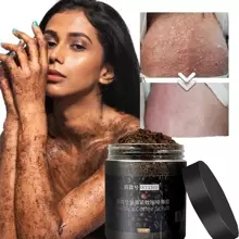 Exfoliating Coffee Scrub, 1pc 256g  Deep Cleansing Coffee Sea Salt Body Scrub - Coffee Brown - View 1