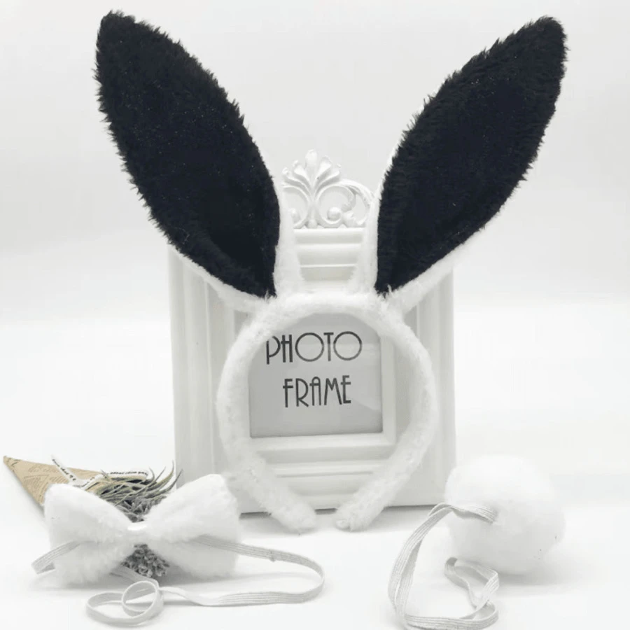Party Hats & Accessories - White with black - View 1
