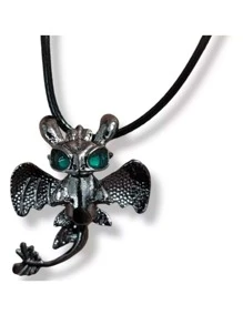 Collar con Colgante de Chimuelo furia Luminosa Película (Modelo a elegir) - Gris - Ver 2