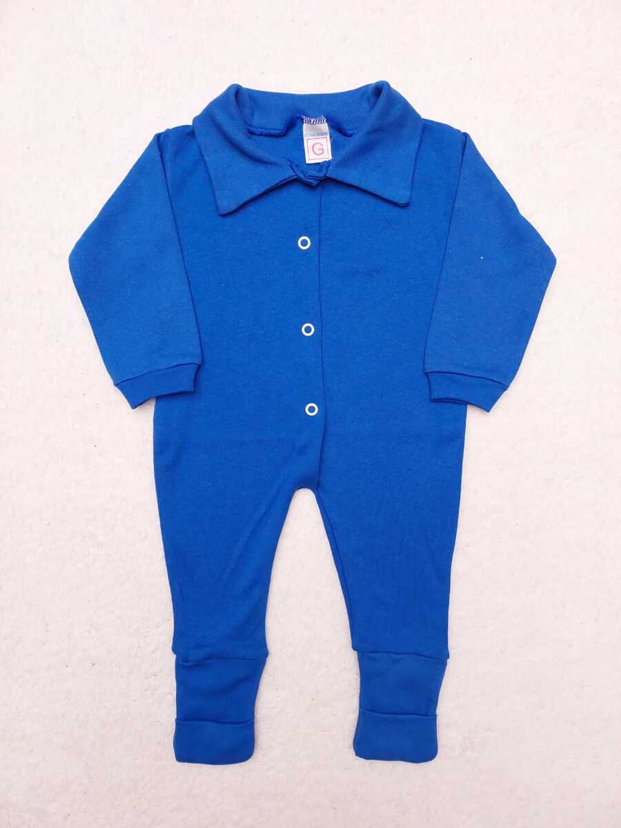 Baby Boy's Romper (Suedine) Assorted Colors - Royal Blue - View 1