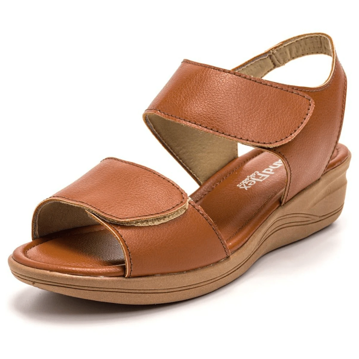 Women Flat Sandals - 駝色 - 查看 1