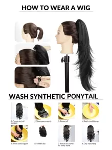 nimoki Pelucas Sintéticas Doradas Multifuncionales - Dorado - Ver 7