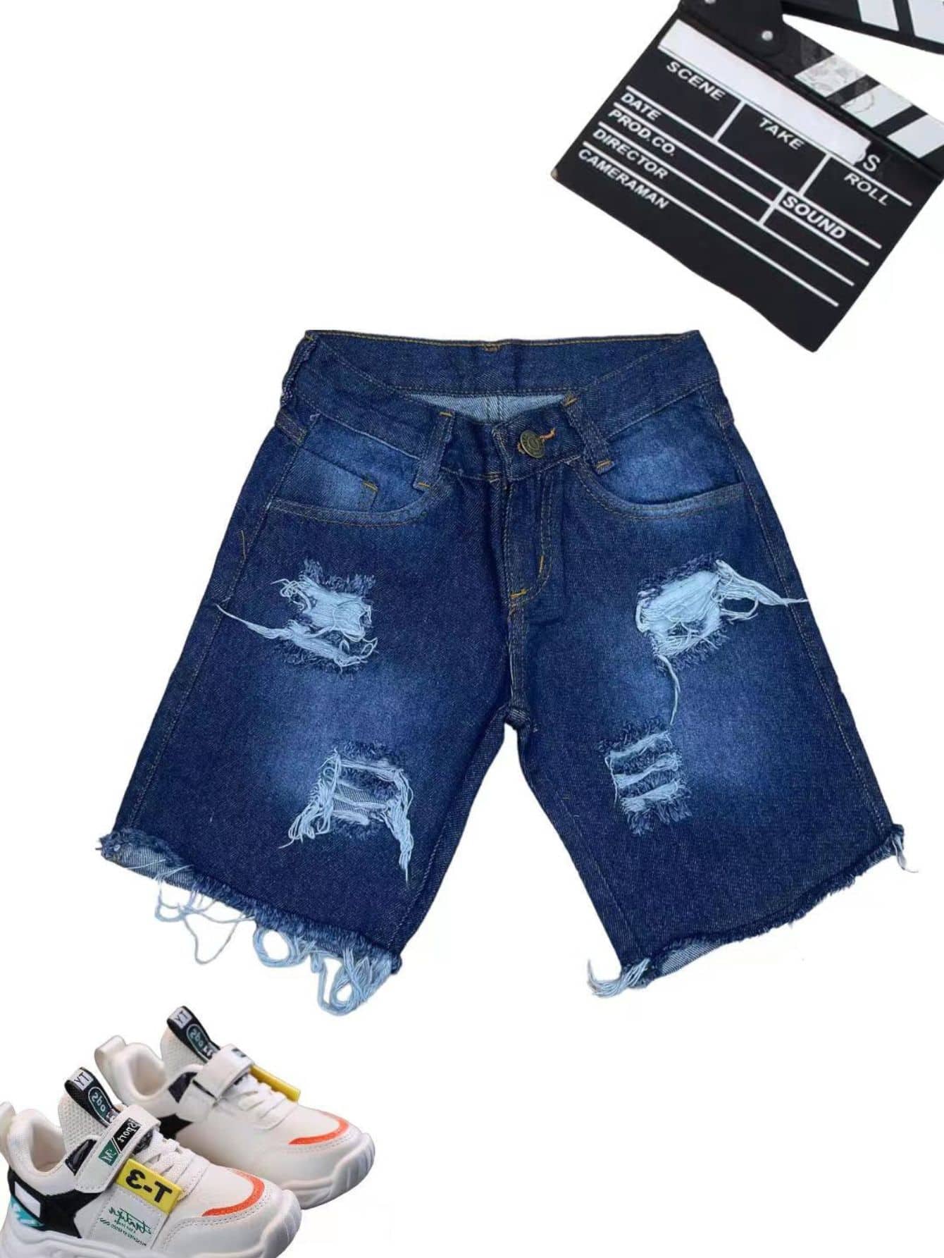 Young Boys Denim Shorts - Rửa tối - Xem 1