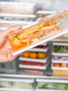 Topper Recipiente Contenedor Organizador De Refrigerador - Blanco - Ver 10