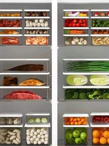 Topper Recipiente Contenedor Organizador De Refrigerador - Blanco - Ver 8