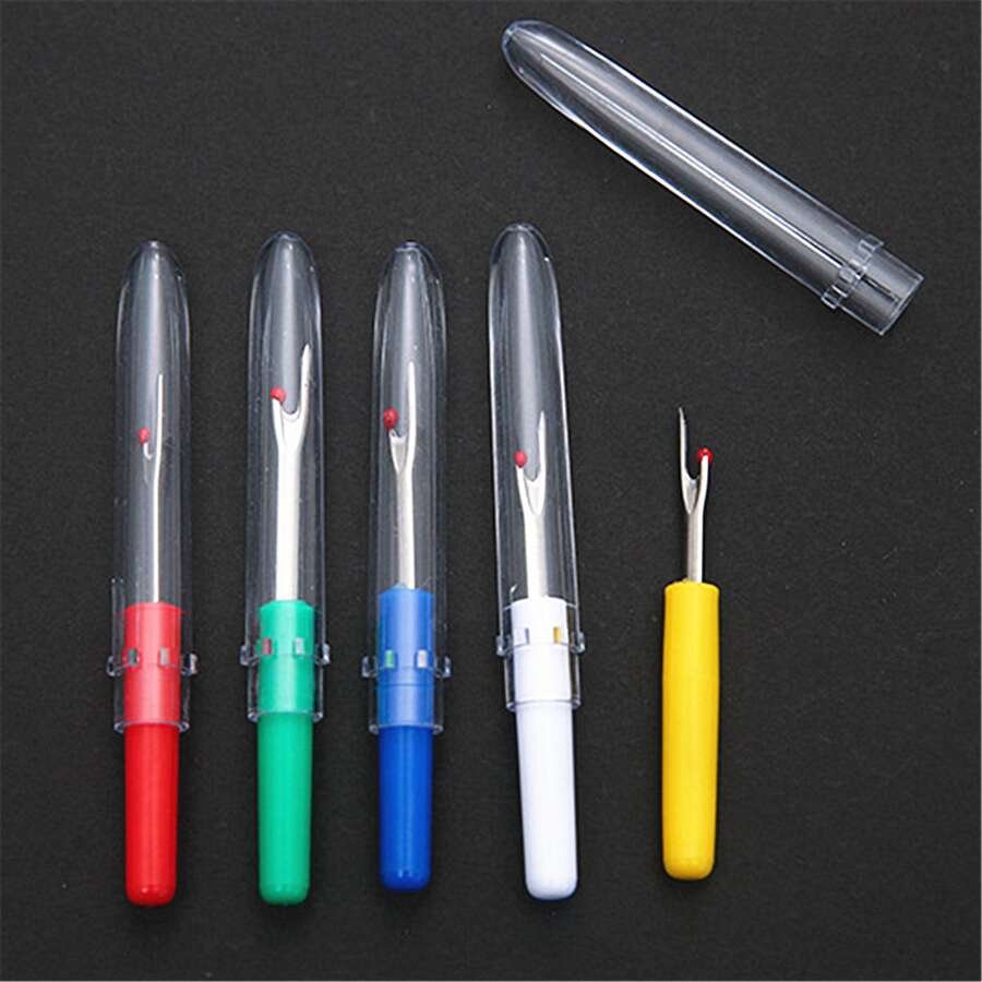 5pcs High Quality Thread Stripper DIY Sewing Accessories Thread Take-Up Machine Thread Cutting Knife Cross Embroidery Tool Thread Stripper - Multicolor - View 1