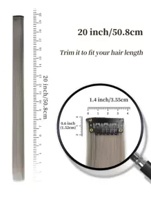 Synthetic Hair Extensions Clip Hair Red Green Grey Blue Yellow Orange Colourful Women Clip Hair Woven Hair Clip Extensions For Daily Party Cosplay Use And New Year Gift Pack Of 6