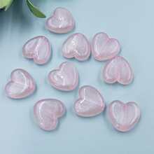 10 件装 17 * 15 毫米亚克力荧光扁平心形珠子项链手链 DIY 手工材料